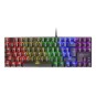Teclado Mecanico Compackto Tkl Mars Gaming Mk80 Italiano Black Iluminacion 12efecto Switch Rojo Rgb Pr De 1000hz Anti-ghostin