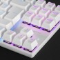 Teclado Mecanico Compackto Tkl Mars Gaming Mk80 Italiano White Iluminacion 12efectos Switch Marron  Rgb Pr De 1000hz Anti-gho