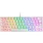 Teclado Mecanico Ultra Compacto Mars Gaming Mk60r Italiano White Switch Rojo Pr De 100hz Anti-ghosting Avanzado Iluminacion R