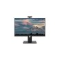 Monitor 24" Hdmi Vga Approx Appm24swbv3 Fhd 1920x1080 12hz 4ms Webcam 2mp Altavoces Regulable En Altura Y Pivotante Color Bla