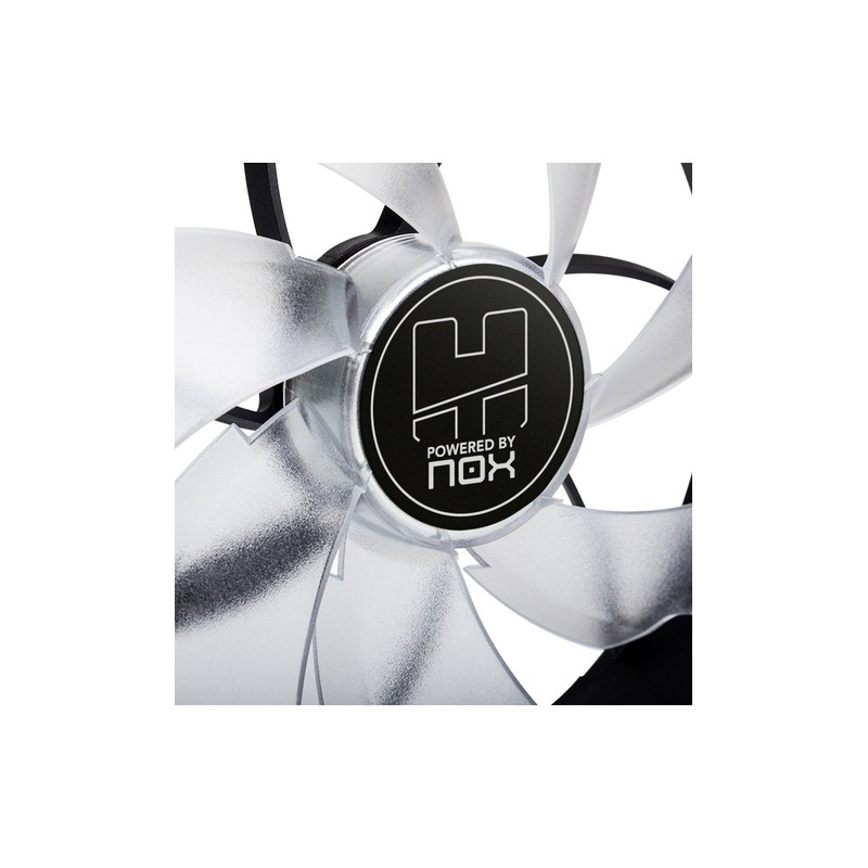 VENTILADOR CAJA NOX HUMMER H-FAN LED 120MM NEGRO LED VERDE