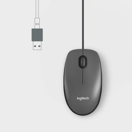 RATON LOGITECH M100 ALAMBRICO NEGRO