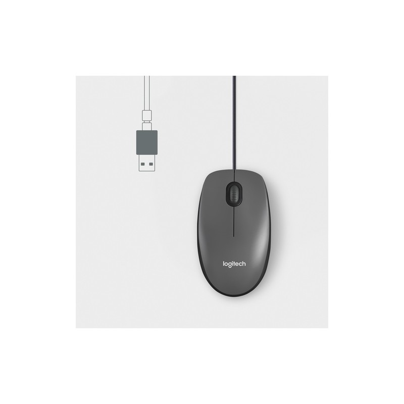RATON LOGITECH M100 ALAMBRICO NEGRO