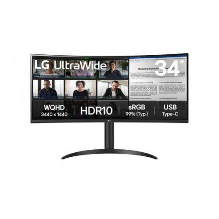 Lg 34wr50qk-b monitor 34" wqhd 2xhdmi dp curvo