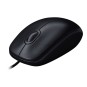 Logitech m90 ratón óptico 1000dpi usb negro