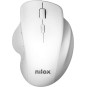 Nilox ratón wireless 3200 dpi, 2.4g, blanco