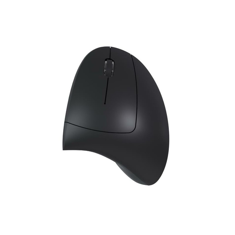 Nilox ratón wireless vertical, 1600 dpi, negro