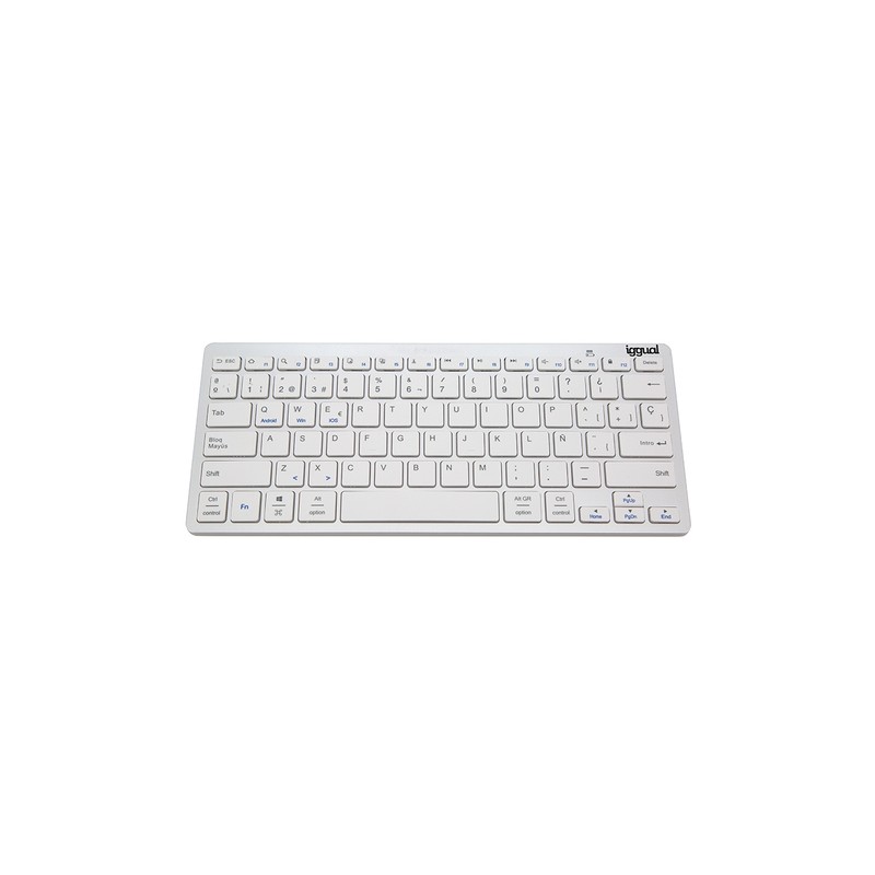 Iggual teclado bluetooth slim tkl-bt plata