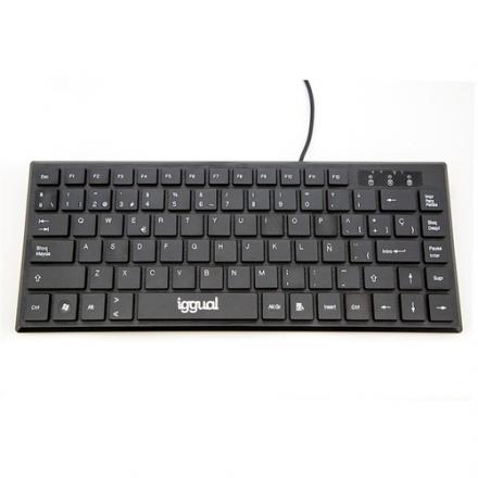 Iggual teclado usb compacto tkl slim tkl-usb negro