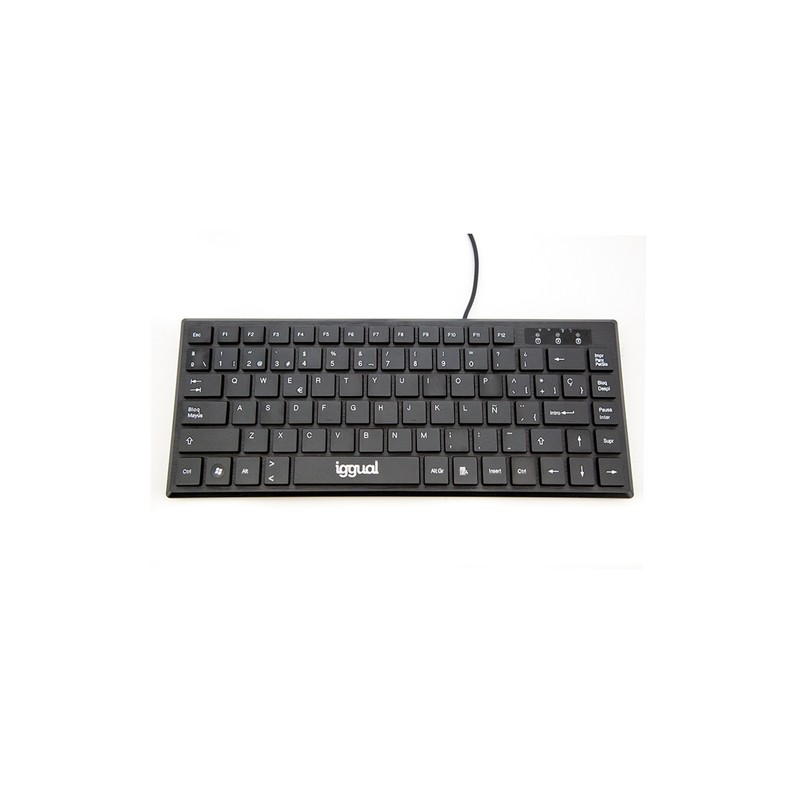 Iggual teclado usb compacto tkl slim tkl-usb negro