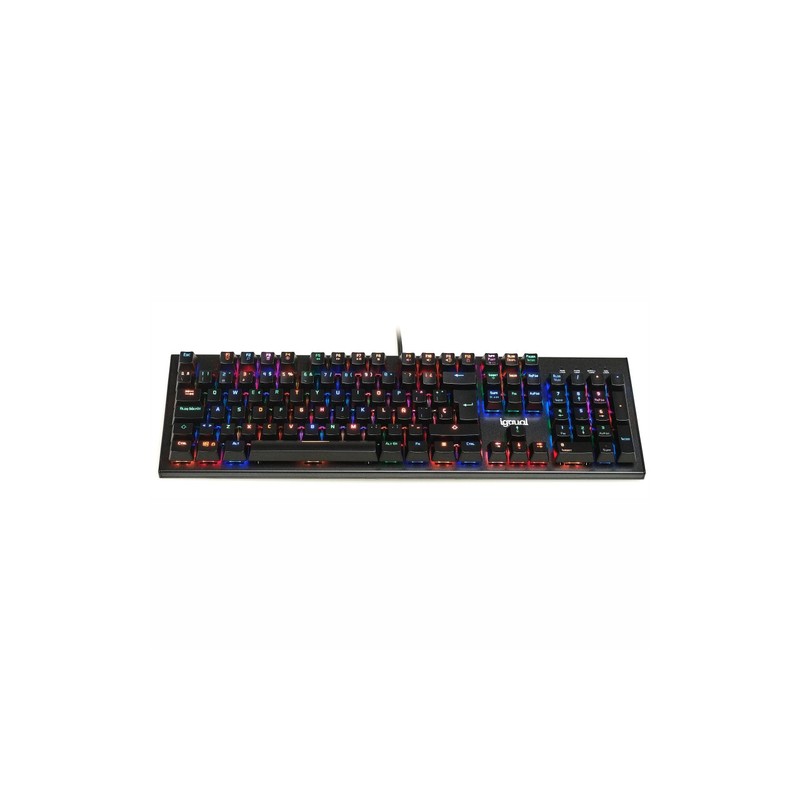 Iggual teclado gaming mecánico obsidian rgb negro