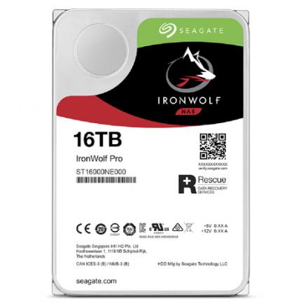 Seagate ironwolf pro nas st16000nt001 16tb 3.5" sa