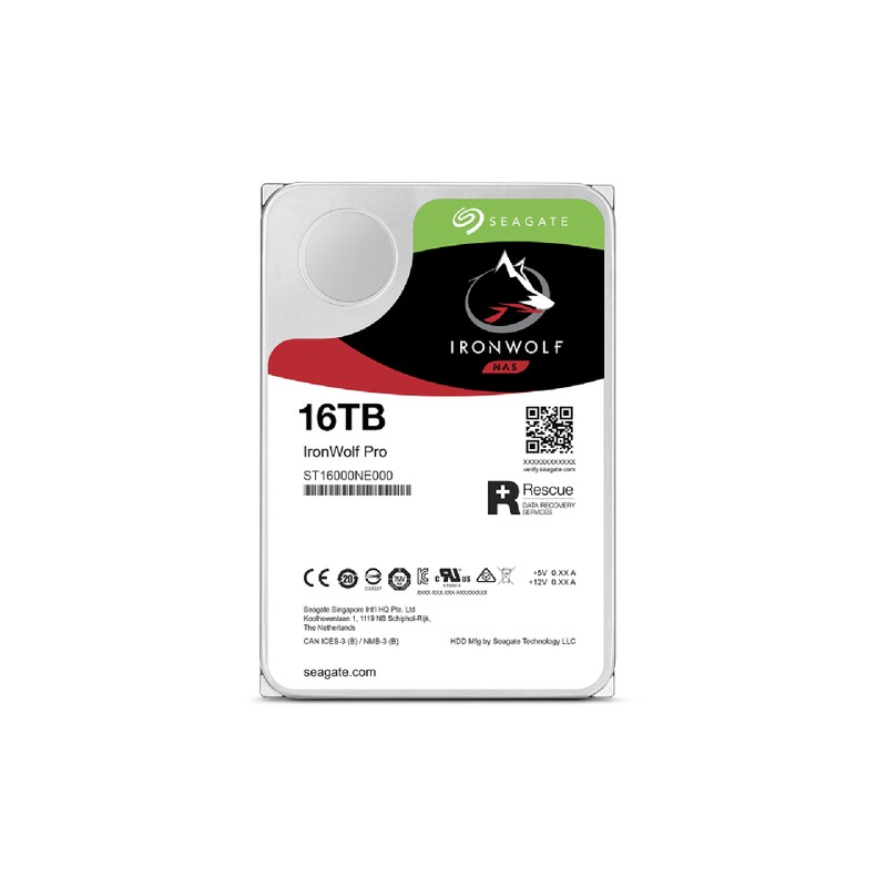 Seagate ironwolf pro nas st16000nt001 16tb 3.5" sa