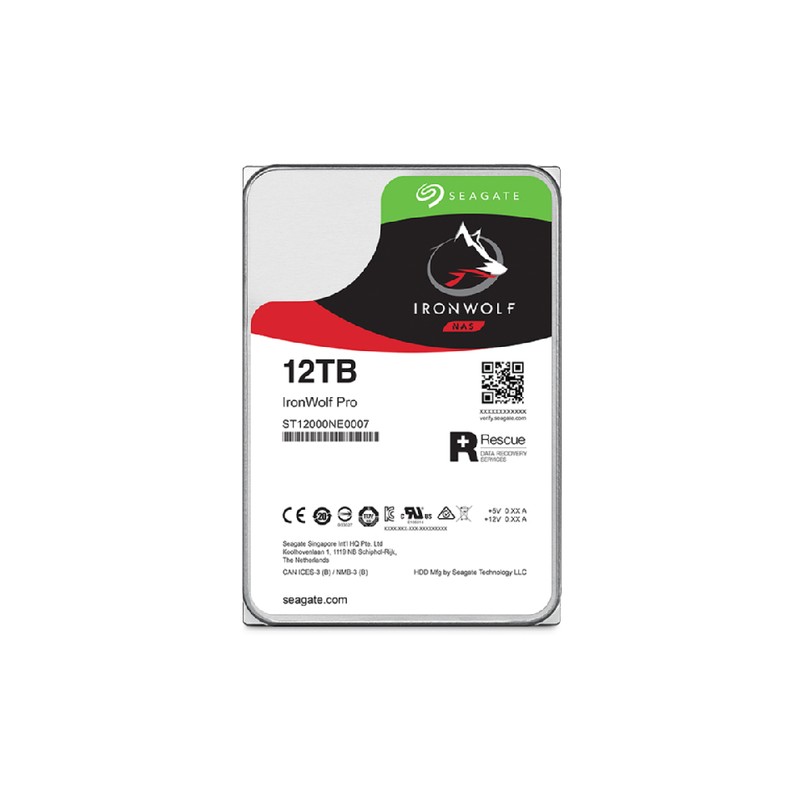 Seagate ironwolf pro nas st12000nt001 12tb 3.5"