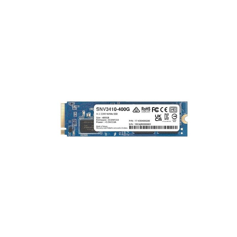 Synology snv3410-400g ssd nvme pcie 3.0 m.2 2280