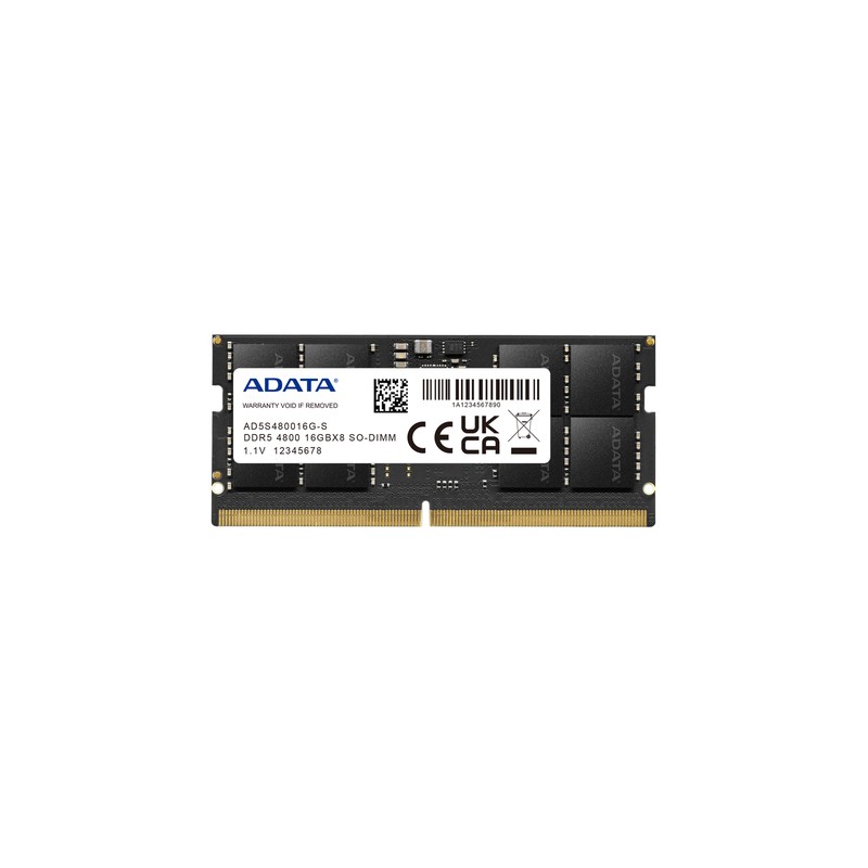 Adata ram ad5s480016g-s so dimm 16gb 4800mhz ddr5