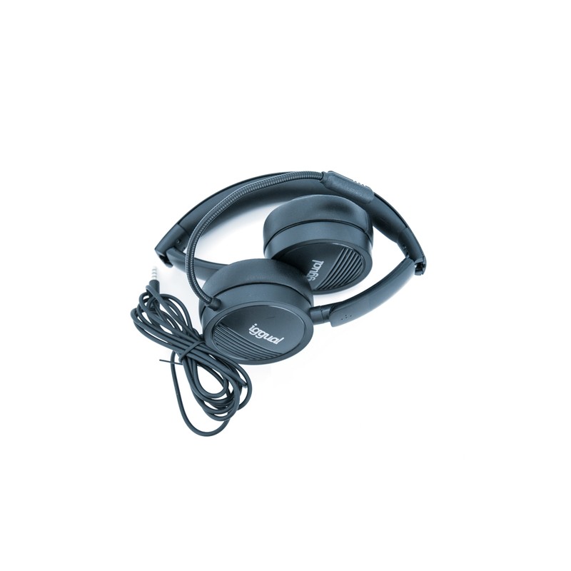 Iggual auriculares con micro dual tech usb/3,5 mm