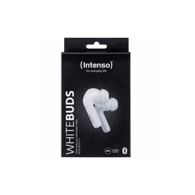 Intenso buds t302a auriculares tws con anc white