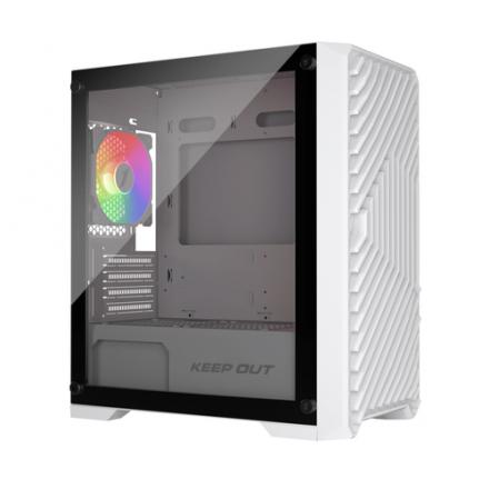 Caja Microatx Approx Xc-220w Glass 1x3.5” 2x2.5” 1xusb2.0 2xusb3.0 Gpu Max. 330mm Lat. Cristal Templado Blanco