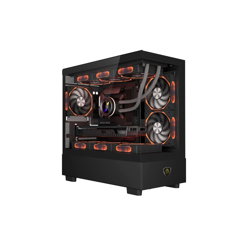 Caja Microatx Approx Xc-301 Glass 1x3.5” 1x2.5” 1xusb2.0 1xusb3.0 Gpu Max. 420mm Cristal Templado Negro