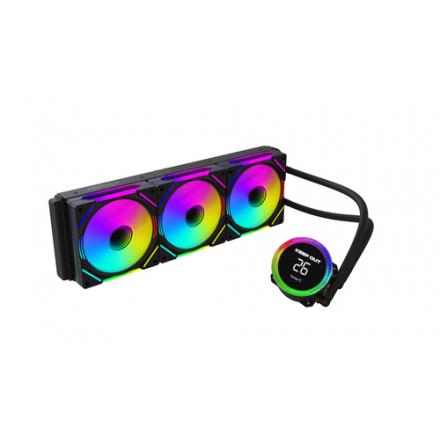 Sistema De Refrigeracion Liquida Approx Xwc-360 Pro Argb Intel Y Amd Ventilador 3x120mm Display Tempcolor Negro