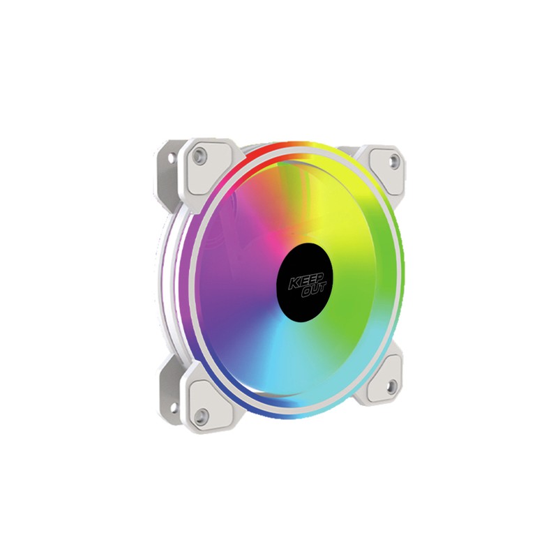 Ventilador Interno Approx Xfc-120drw Argb 120mm 4 Pin Pwm Color Blanco