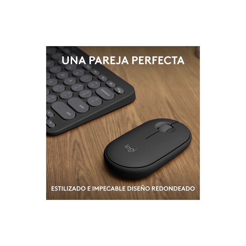 COMBO TECLADO RATON LOGITECH QWERTY INALAMBRICO GRAFITO