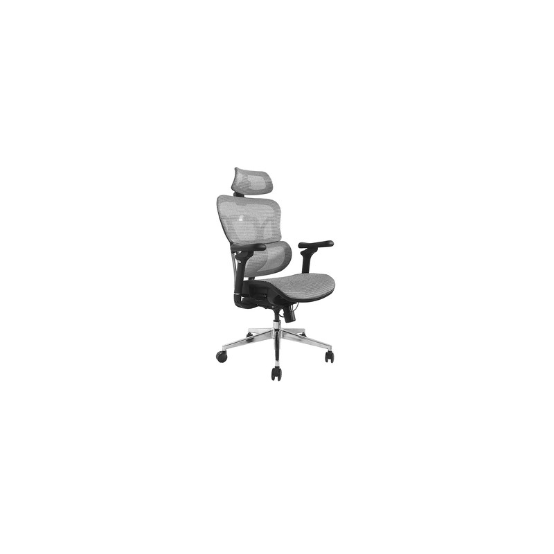 Silla De Oficina Ergonomica Equip 651050 Premium Color Gris Tapiceria Malla 5 Posiciones