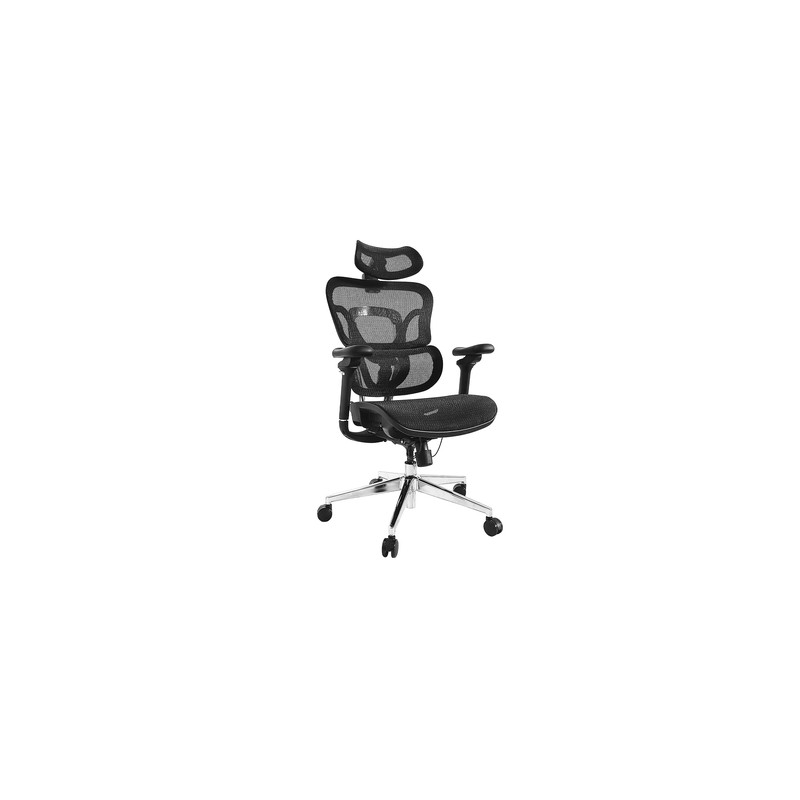 Silla De Oficina Ergonomica Equip 651051 Premium Color Negro Tapiceria Malla 5 Posiciones