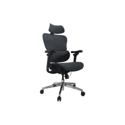 Silla De Oficina Ergonomica Equip 651050 Premium Color Negro Azulado Tapiceria Malla 5 Posiciones