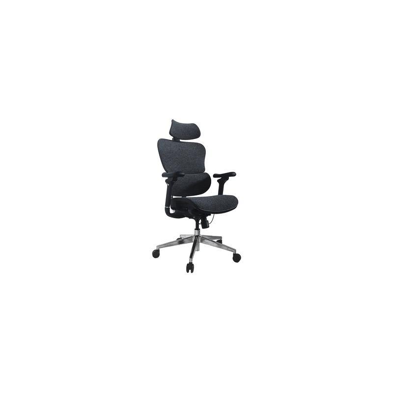Silla De Oficina Ergonomica Equip 651050 Premium Color Negro Azulado Tapiceria Malla 5 Posiciones