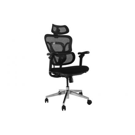 Silla De Oficina Ergonomica Equip 651050 Premium Color Negro Tapiceria Malla 5 Posiciones