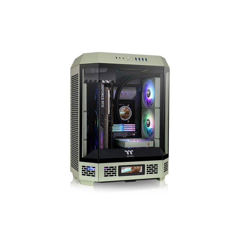 CAJA THERMALTAKE THE TOWER T600 ATX 2XUSB 3.0 SIN FUENTE VERDE MATCHA