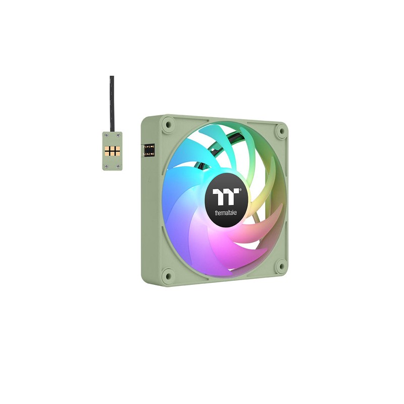 VENTILADOR MAGNETICO DE CAJA THERMALTAKE CT120 EX ARGB 3XVENT VERDE MATCHA