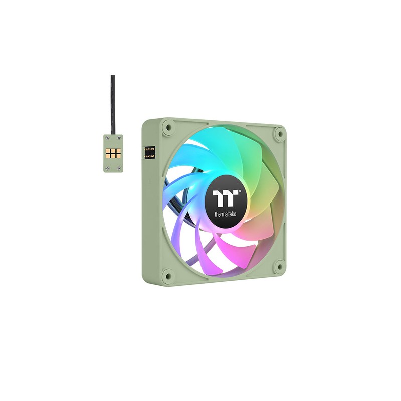 VENTILADOR INV MAGNETICO CAJA THERMALTAKE CT120 EX ARGB 3XVENT VERDE MATCHA