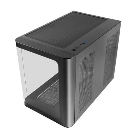 Caja Microatx Gaming Mars Gaming Mcfusionm Cristal Curvado Gpu 445mm 1x3.5 2x2.5 Negro