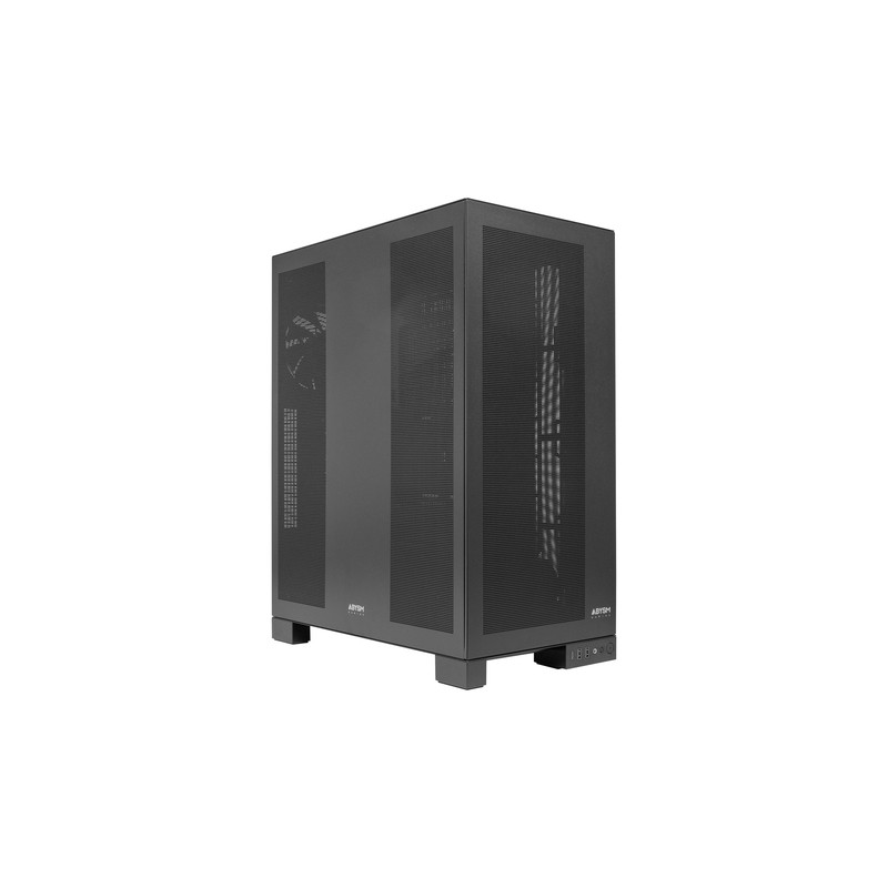 Caja E-atx Torre Abysm Ai Pro 100 Workstation Negra 9xslots 6xssd 2xhdd 2xusb 3.0 1xusb-c Color Negro