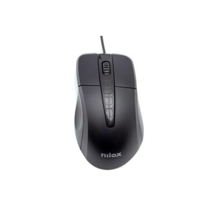 Nilox ratón óptico mousb1001 1000 dpi negro