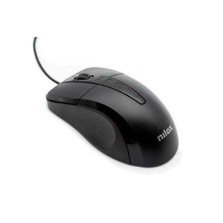 Nilox ratón óptico mousb1001 1000 dpi negro