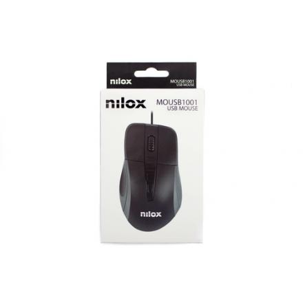 Nilox ratón óptico mousb1001 1000 dpi negro