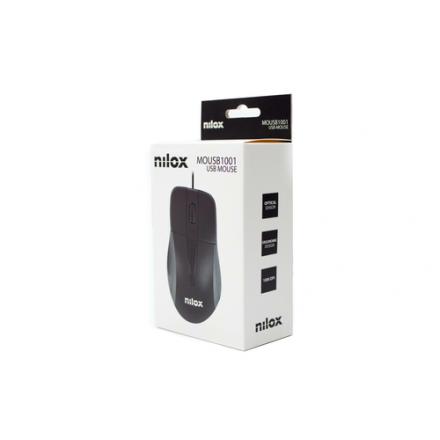Nilox ratón óptico mousb1001 1000 dpi negro