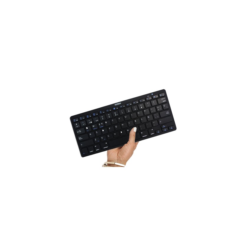 Nilox teclado nxkb01b bluetooh, negro