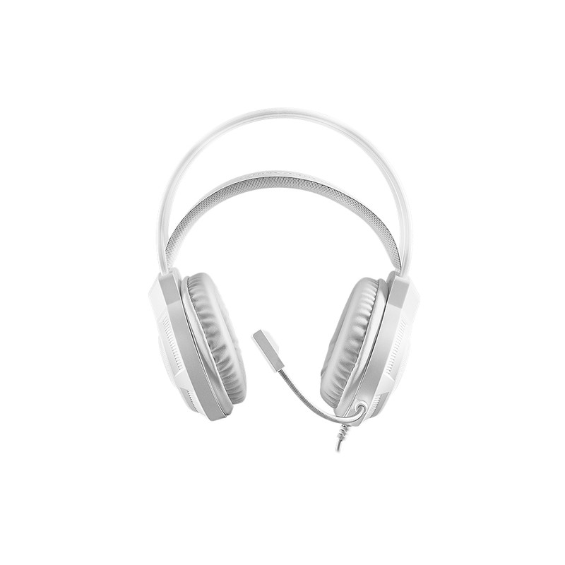 Headset Mars Gaming Mh124 Frgb Jack 3.5mm Alimentacion Usb Control Volumen Color Blanco