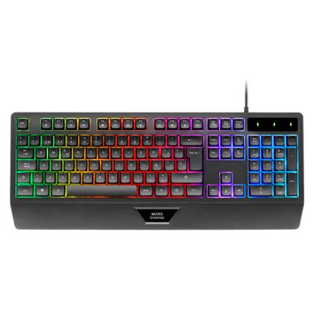 Teclado Mars Gaming Mk124es H-mech Frgb Rainbow Color Negro