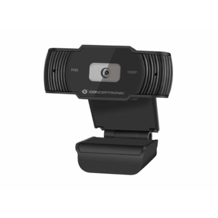 Webcam Fhd Conceptronic Amdis04 1080p Usb Foco Fijo 3.6mm 30 Fps Angulo Vision 65º Microfono Integra
