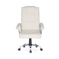 Silla De Oficina Equip Respaldo Alto Color Blanco Recubrimiento Pu De Alta Calidad Ergonomica