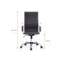 Silla De Oficina Equip Respaldo Alto Color Negro Recubrimiento Pu De Alta Calidad Ergonomica