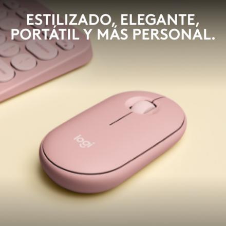RATON LOGITECH PEBBLE MOUSE M350S ROSA BLUETOOTH
