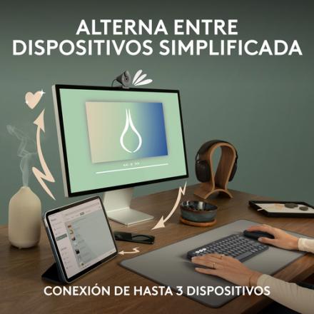 RATON LOGITECH PEBBLE MOUSE M350S ROSA BLUETOOTH