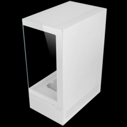 Caja Atx Semitorre Gaming Mars Gaming Mcxo Doble Cristal Templado Argb Gpu 328mm 1x3.5 3x2.5 Blanco